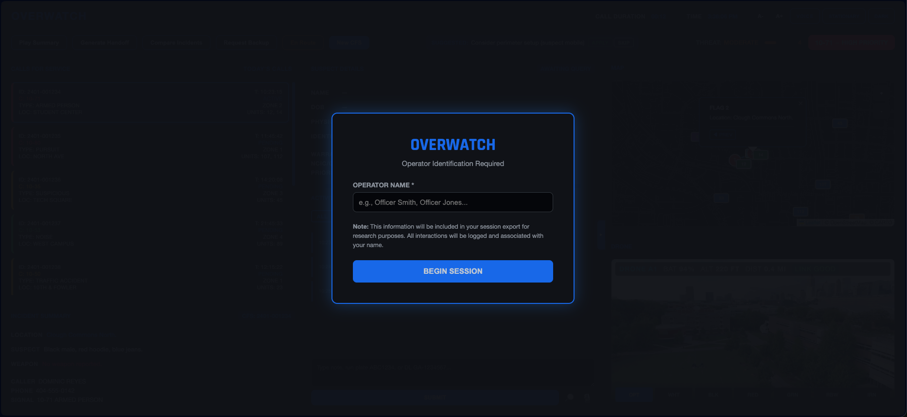 Patrol Command Dashboard