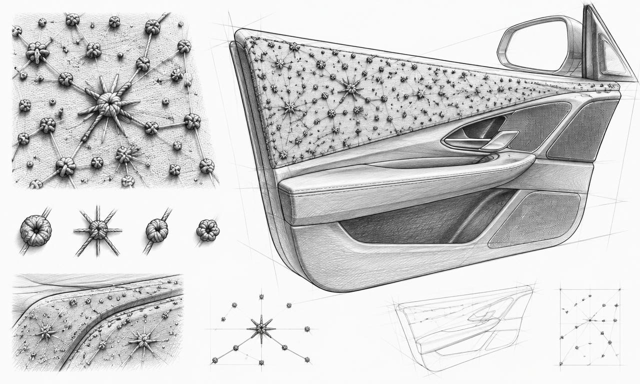 Sketch: The night sky applied in the car